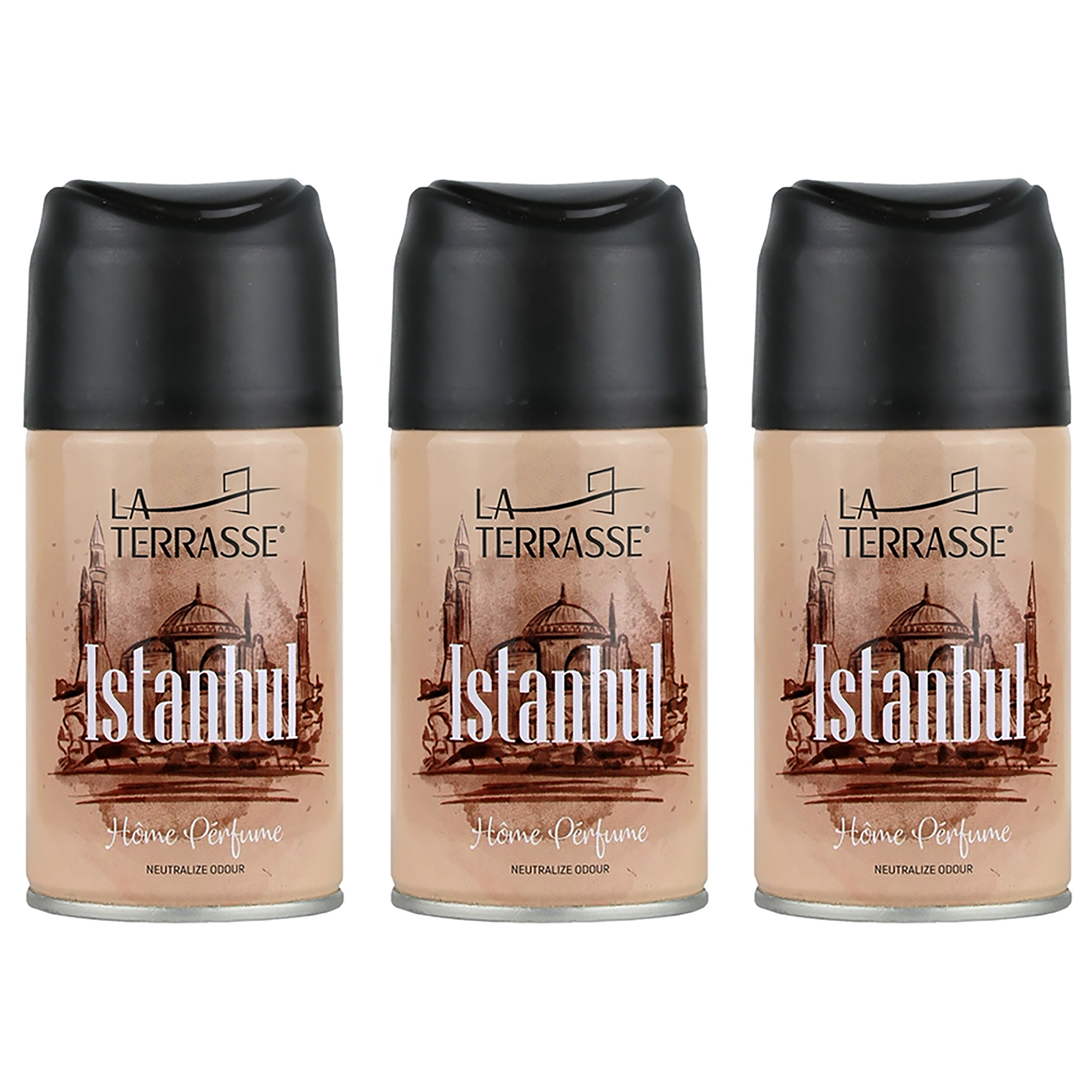 اسپری خوشبو کننده هوا لاتراس مدل Istanbul حجم 250 میلی لیتر مجموعه 3 عددی