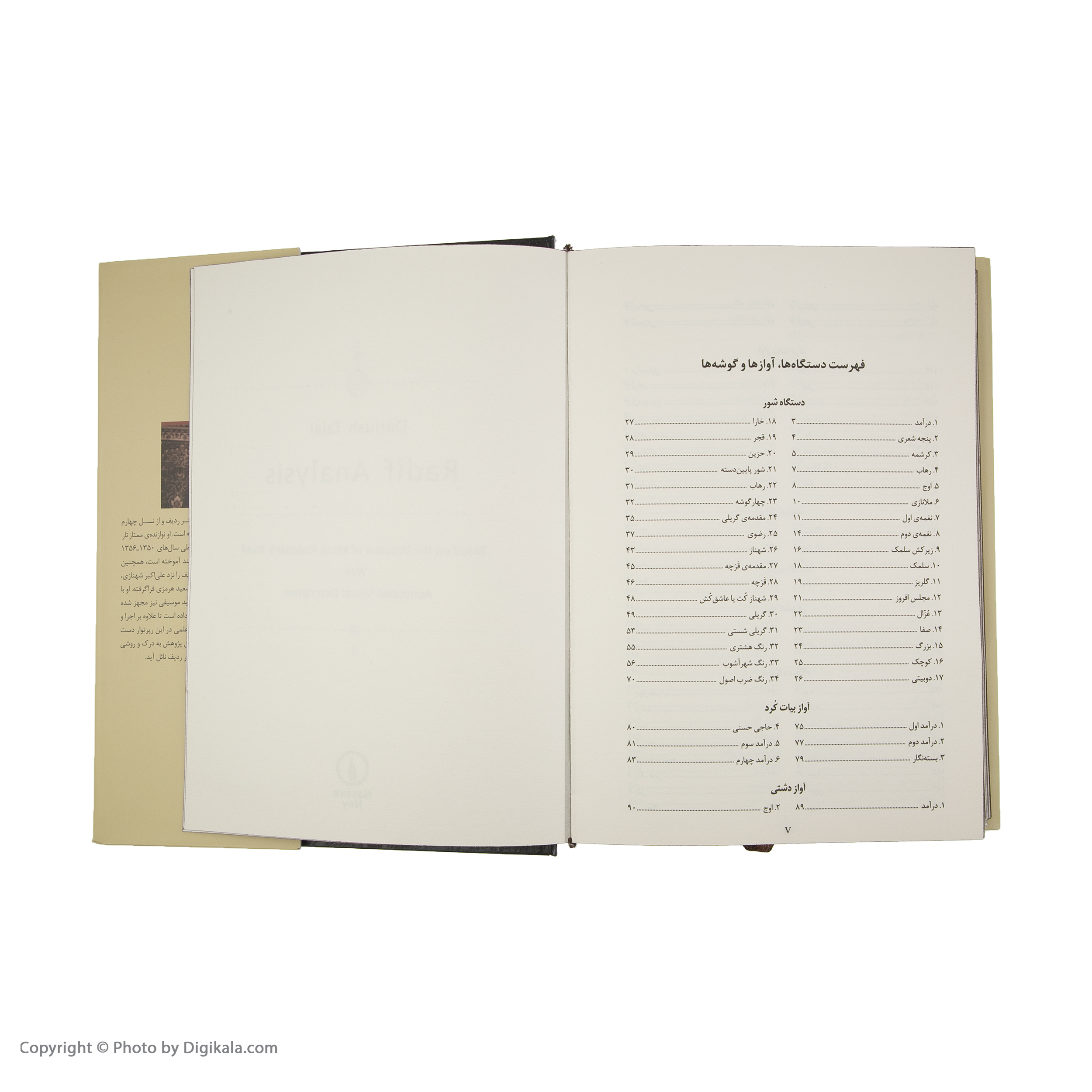 کتاب تحلیل ردیف اثر داریوش طلایی نشر نی