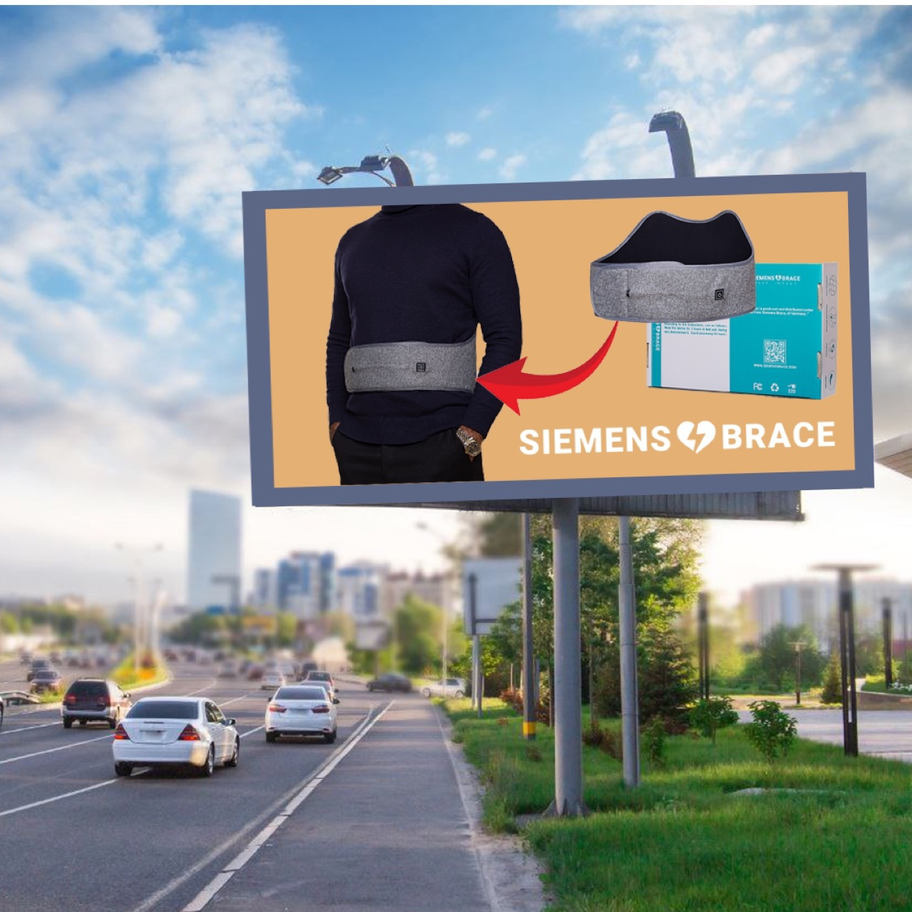 کمربند حرارتی طبی زیمنس بریس مدل زیپاور