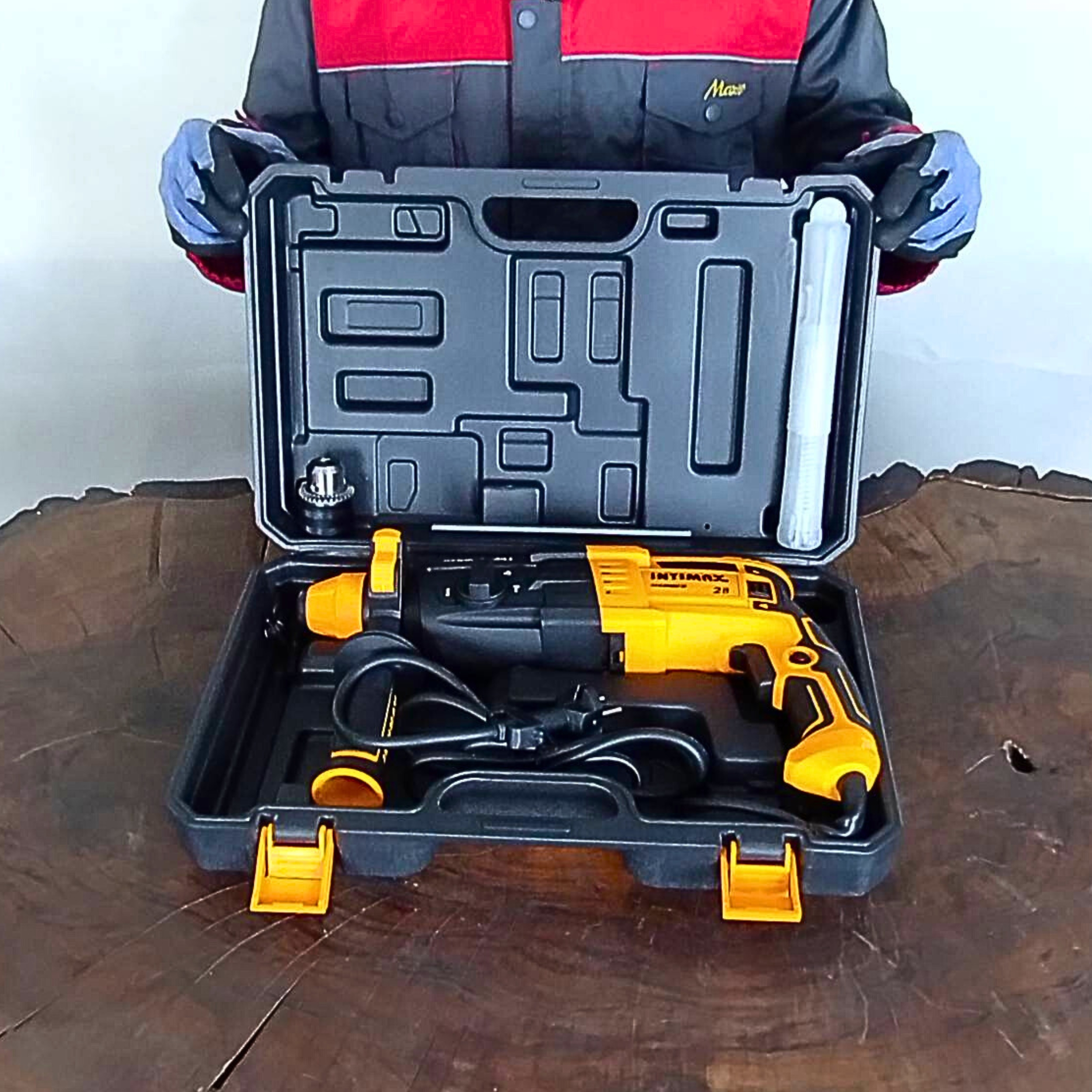 دریل بتن کن سه نظام چهار شیار 26 میلی متری 3250 وات اینتیمکث کد 100308