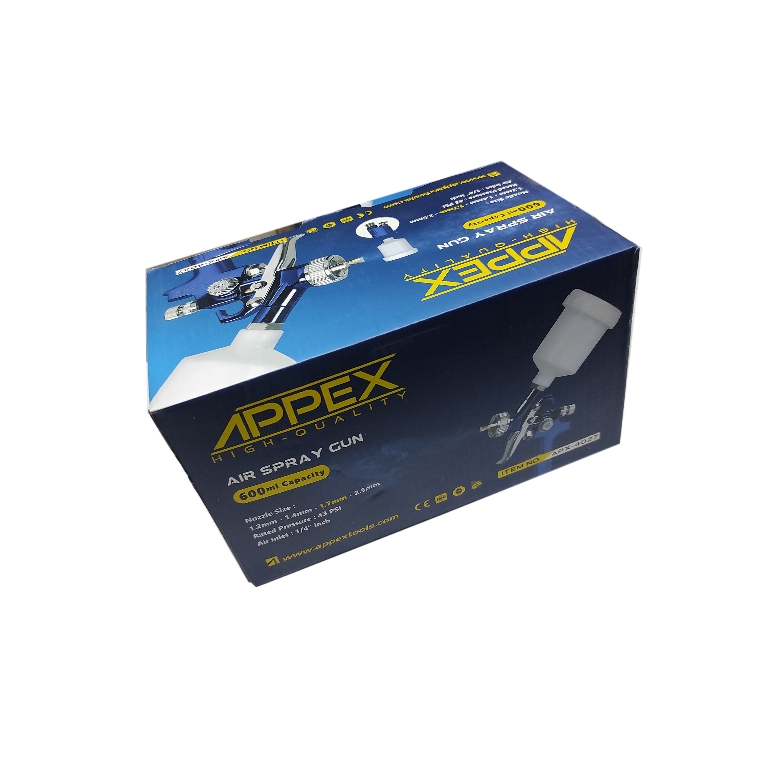 پیستوله رنگ پاش بادی اپکس مدل SMT-APPEX-4027-PISTOLE RANG