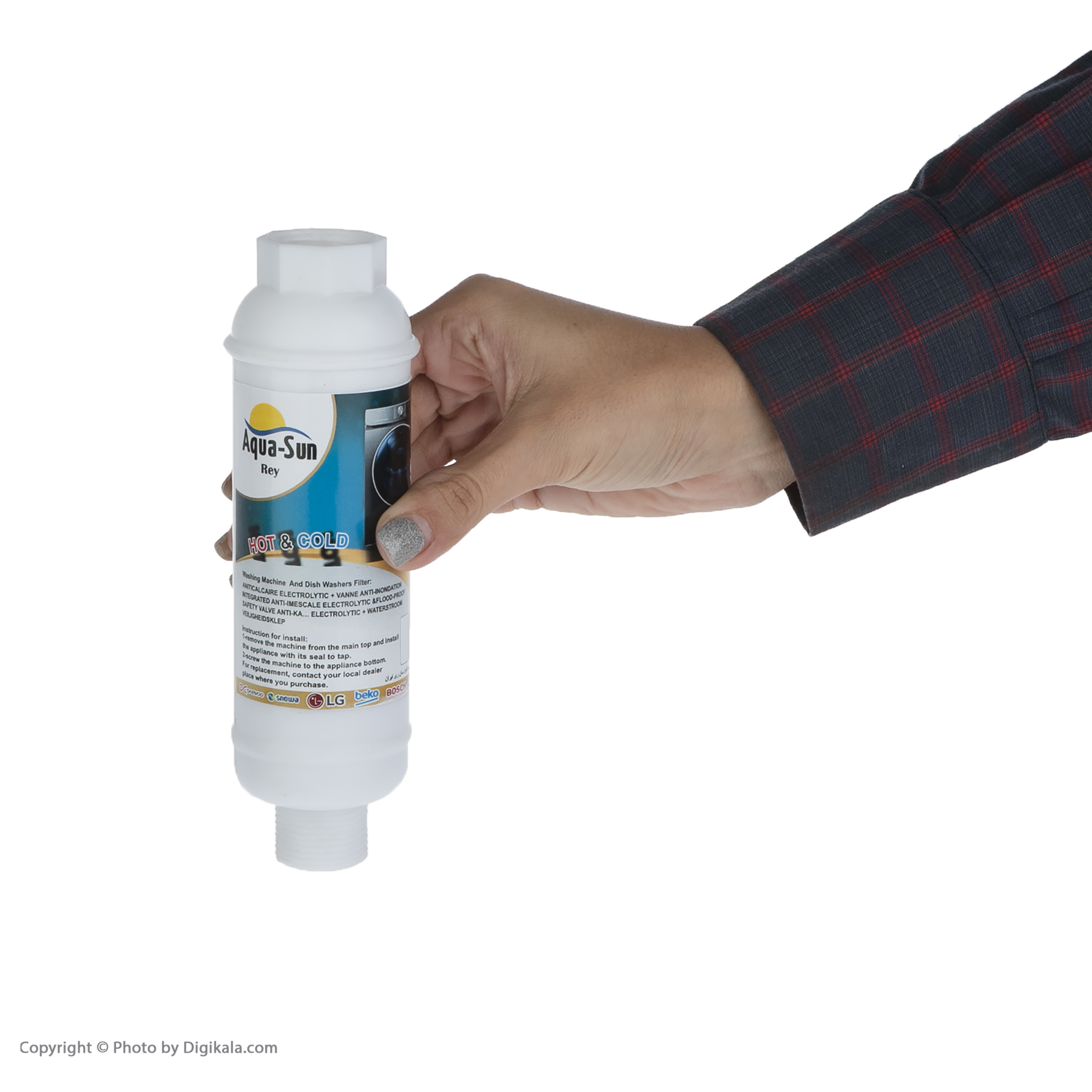 فیلتر رسوبگیر ماشین لباسشویی آکوا سان ری مدل K-1000 مجموعه 4 عددی