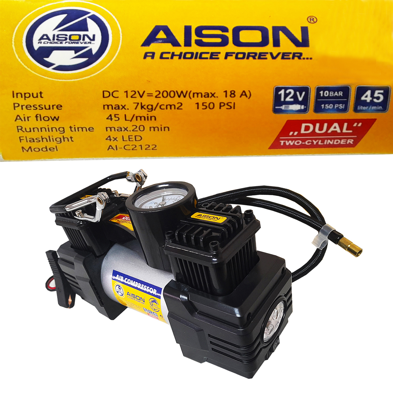 کمپرسور باد فندکی آیسون مدل AT - 21022