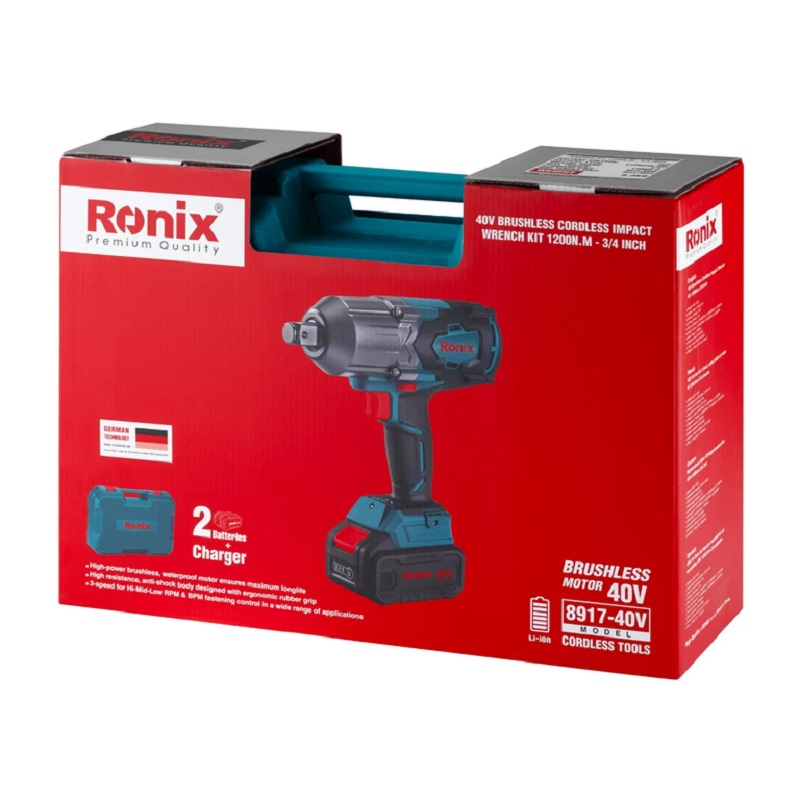 آچار بکس شارژی رونیکس مدل 8917-40v