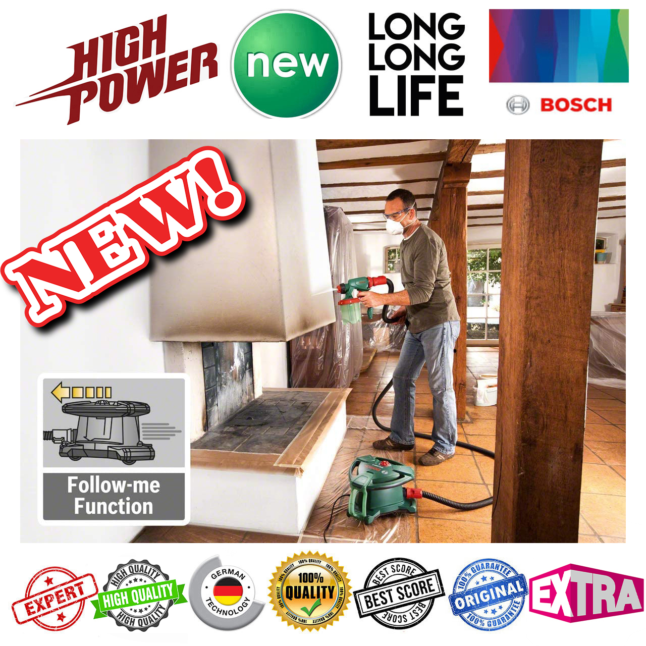 پیستوله رنگ پاش برقی بوش مدل PFS 5000 (Advanced)