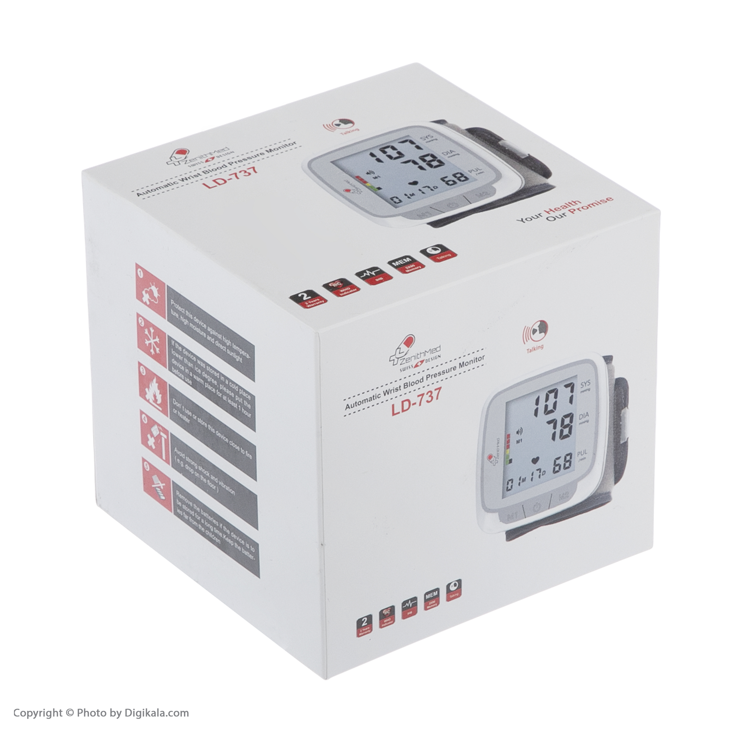 فشارسنج دیجیتال مچی زنیتمد مدل LD-737
