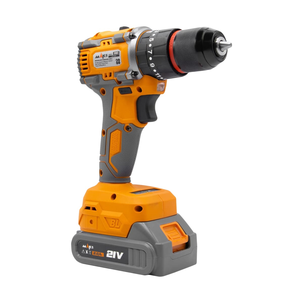 دریل پیچ گوشتی  براشلس سه نظام اتوماتیک 10 میلیمتری 21 ولت مکث اچ ام تی مدل DB3