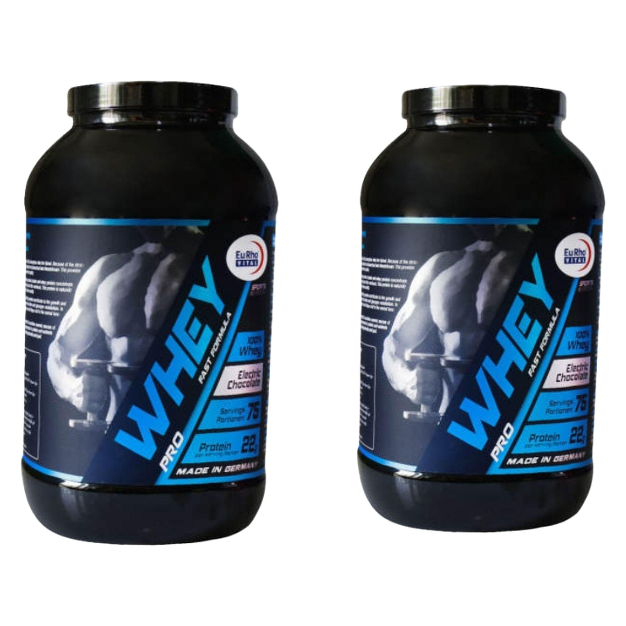 پودر پروتئین وی یوروویتال - 1000 گرم بسته 2 عددی