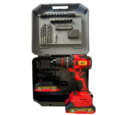 مجموعه 20 عددی دریل پیچ گوشتی شارژی چکشی براشلس 10 میلی متری 52 ولت جاب مدل JB-52 MAX EDITION