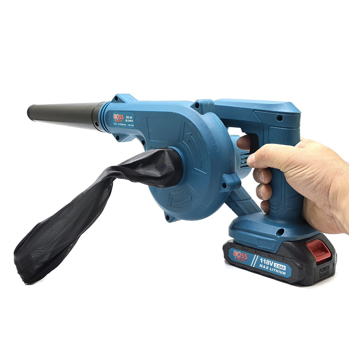 دستگاه دمنده و مکنده شارژی باس مدل 118V کد BS-04