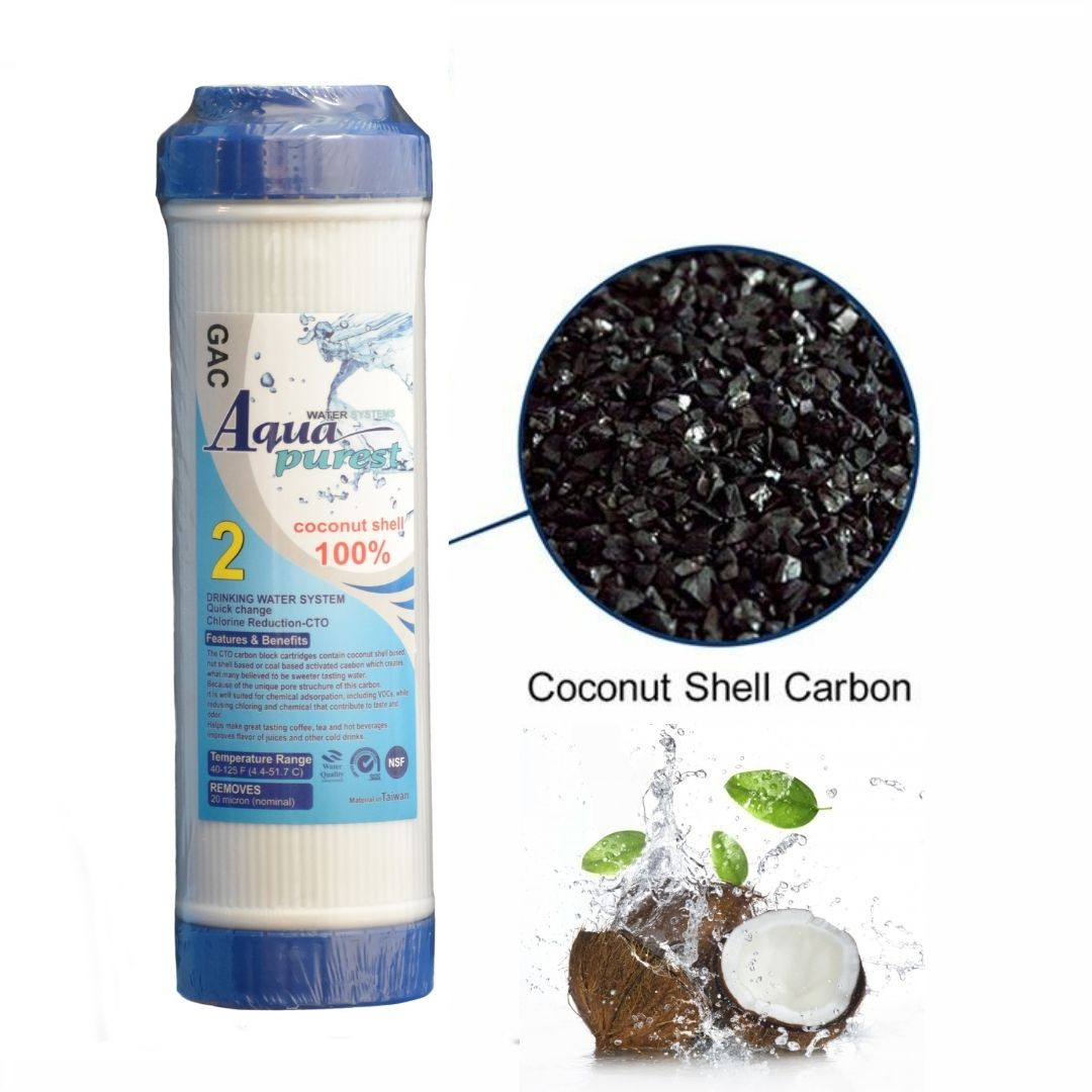 فیلتر تصفیه آب آکوا پیورست مدل RO-03 بسته 3 عددی به همراه فیلتر گلد تورای مدل 75G