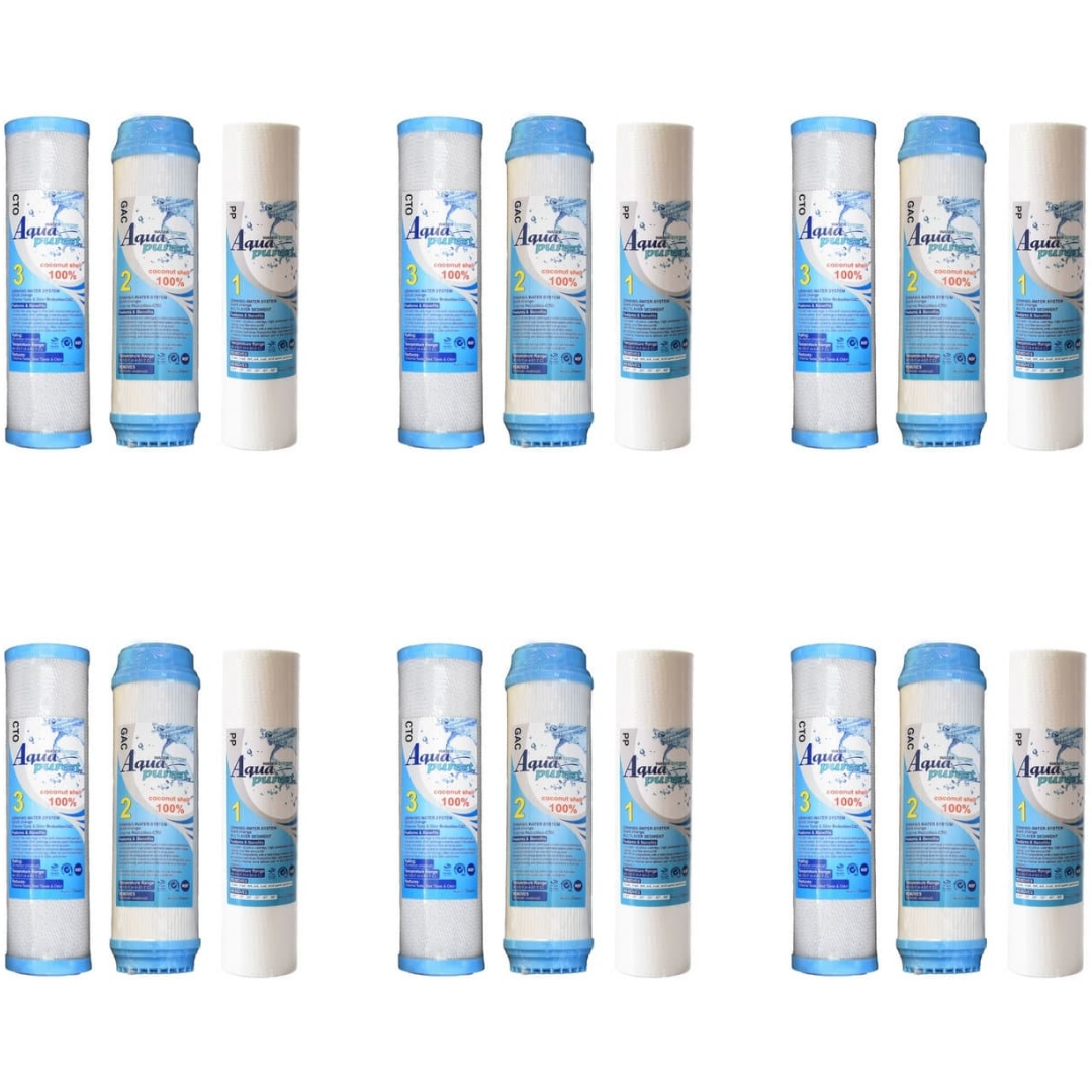 فیلتر دستگاه تصفیه آب آکوا پیورست مدل LX-18 مجموعه 18 عددی