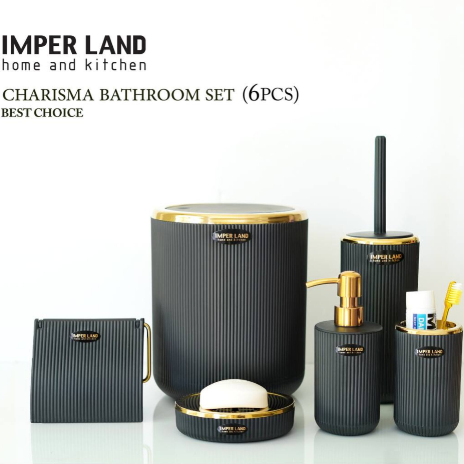 ست سرویس بهداشتی 6 پارچه امپرلند مدل کاریزما کد DH532