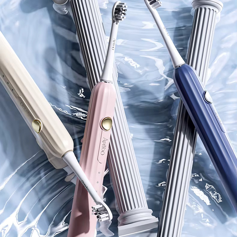 مسواک برقی آپیو مدل T12-A به همراه 4 سری یدک  مجموعه 2 عددی