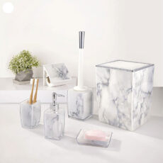 ست سرویس بهداشتی لیمون مدل ماربل کد TP352 مجموعه 6 پارچه