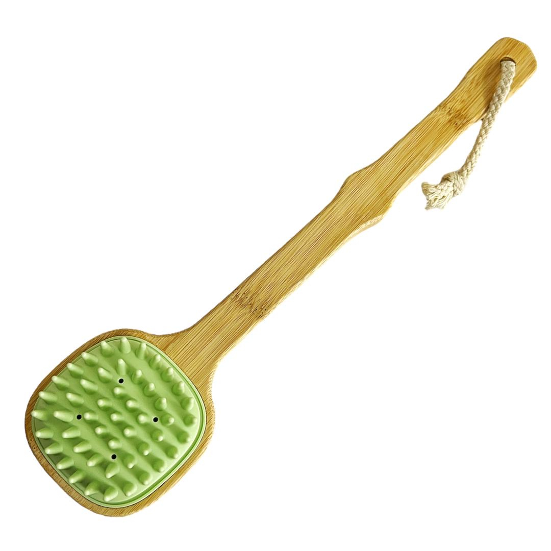 ماساژور سر و بدن مدل سیلیکونی دسته دار کد 13594