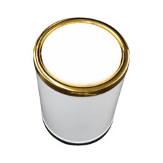 سطل زباله مدل  گرد دور طلایی