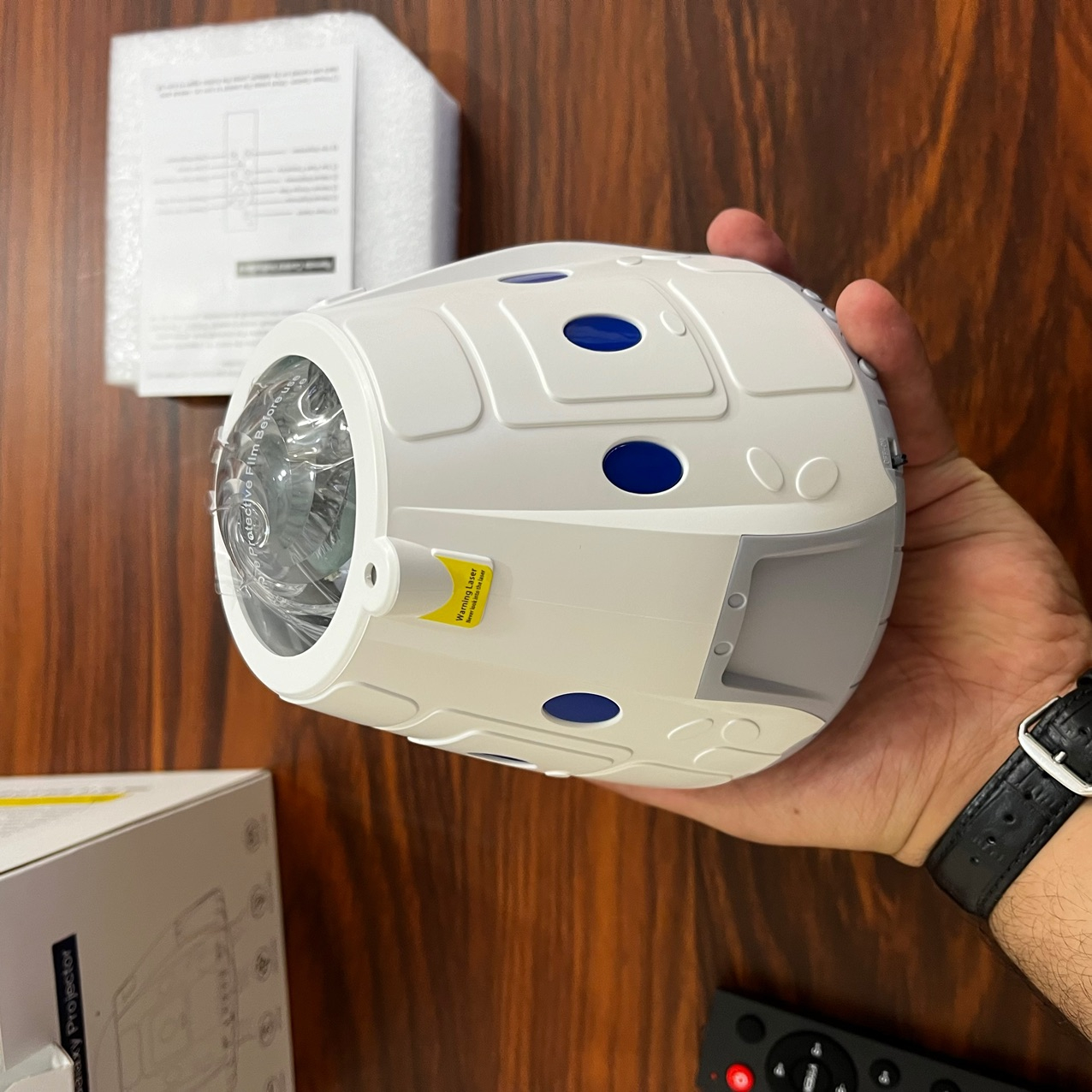 رقص نور لیزری مدل کهکشانی طرح سفینه مدل اسپیکر دار