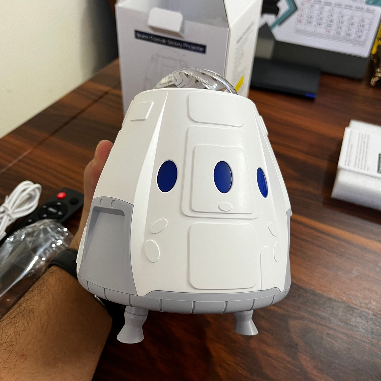 رقص نور لیزری مدل کهکشانی طرح سفینه مدل اسپیکر دار