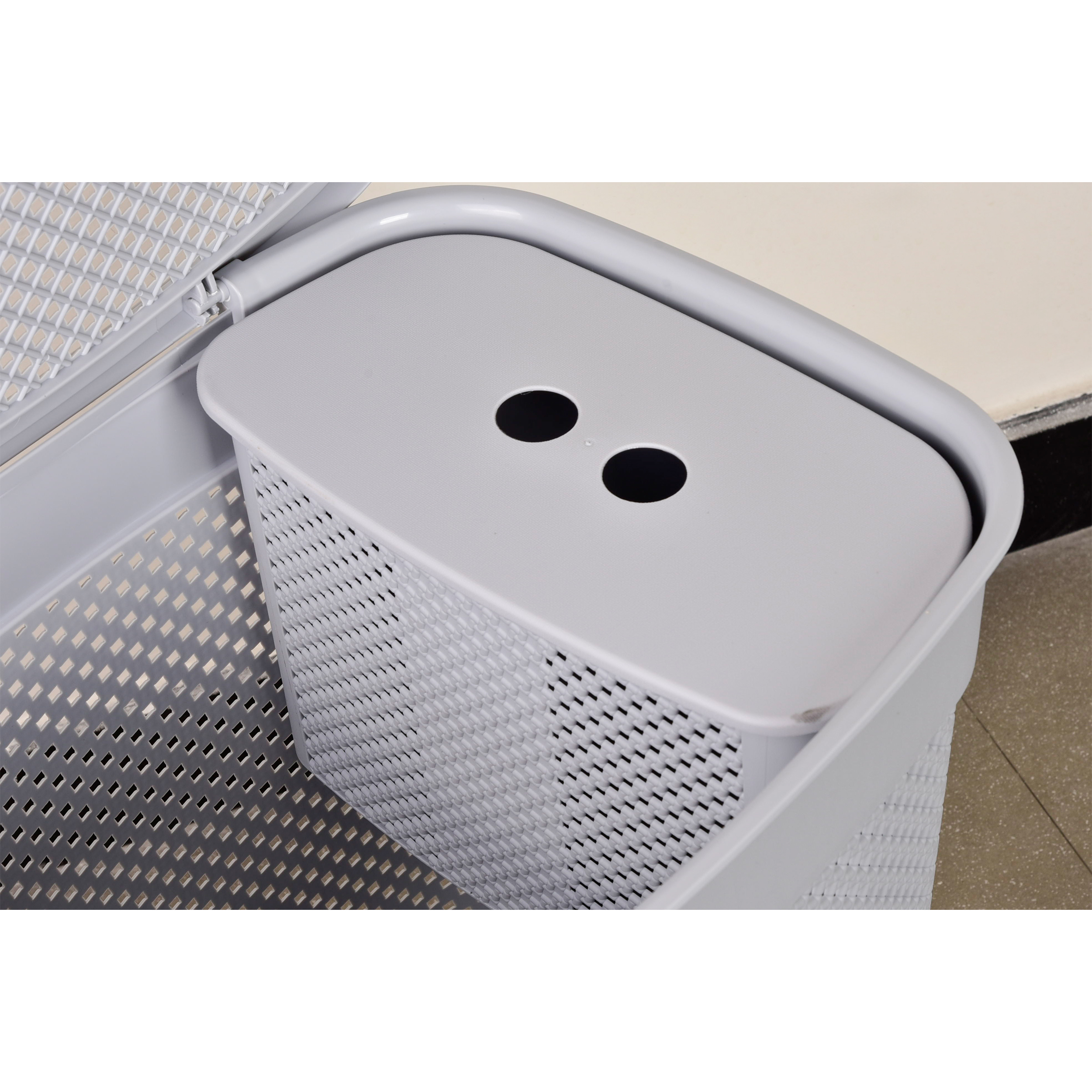 سبد رخت چرک لیمون کد 2136  مجموعه 2 عددی