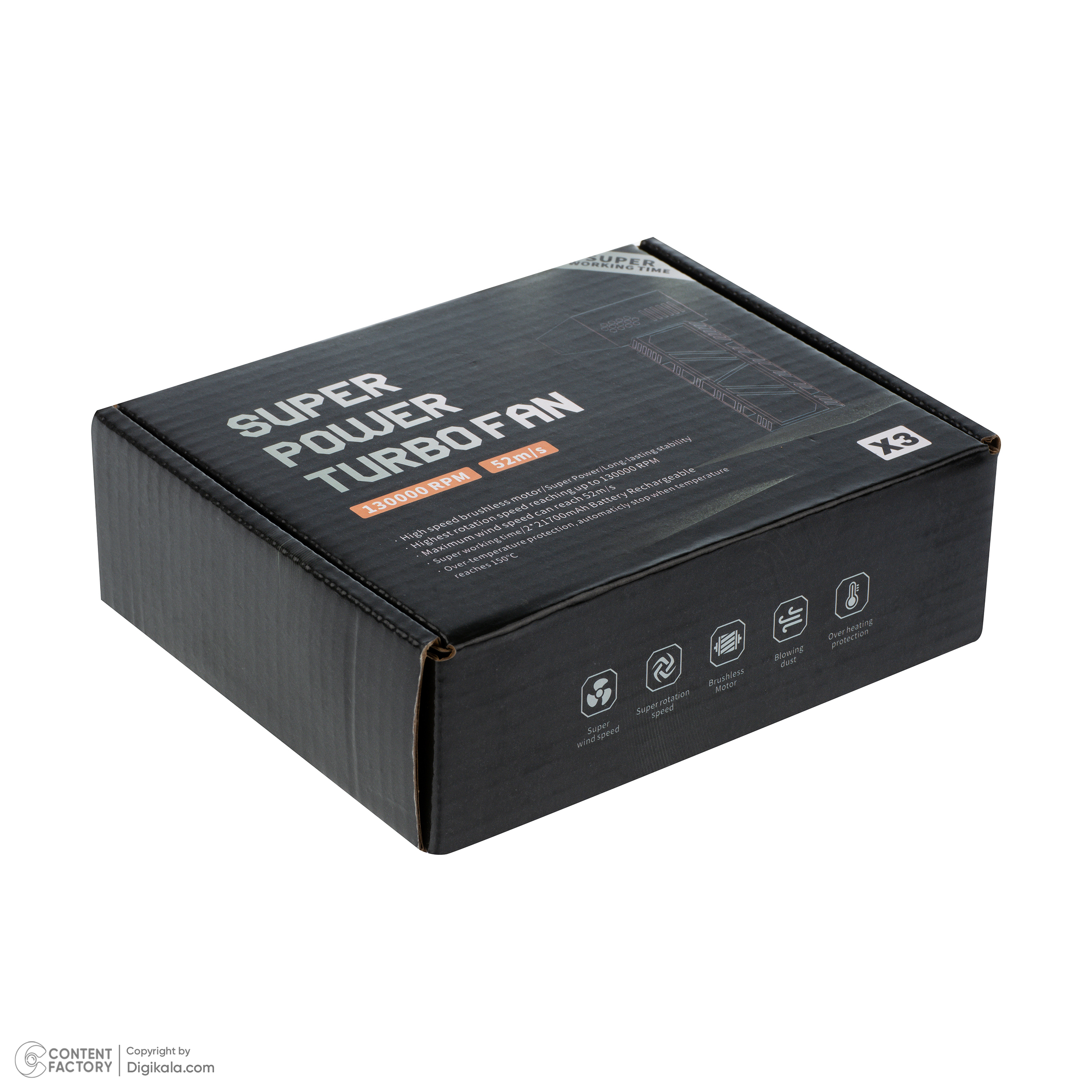 فن دمنده 180 وات مدل 3X