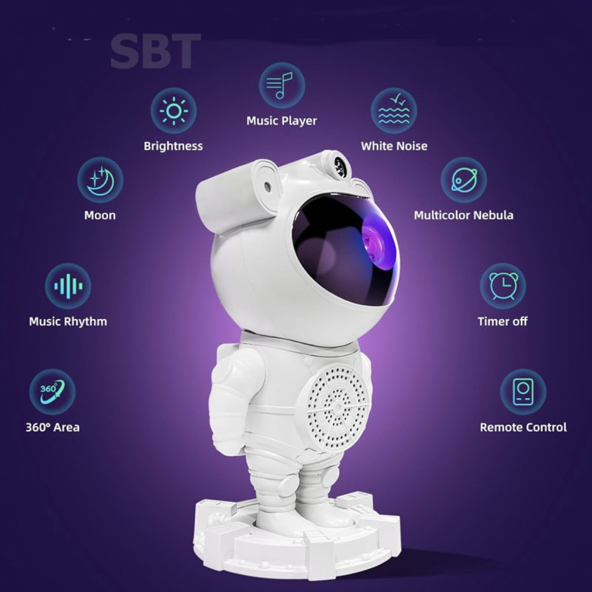 رقص نور لیزری مدل کهکشانی اسپیکر دار کد 1889