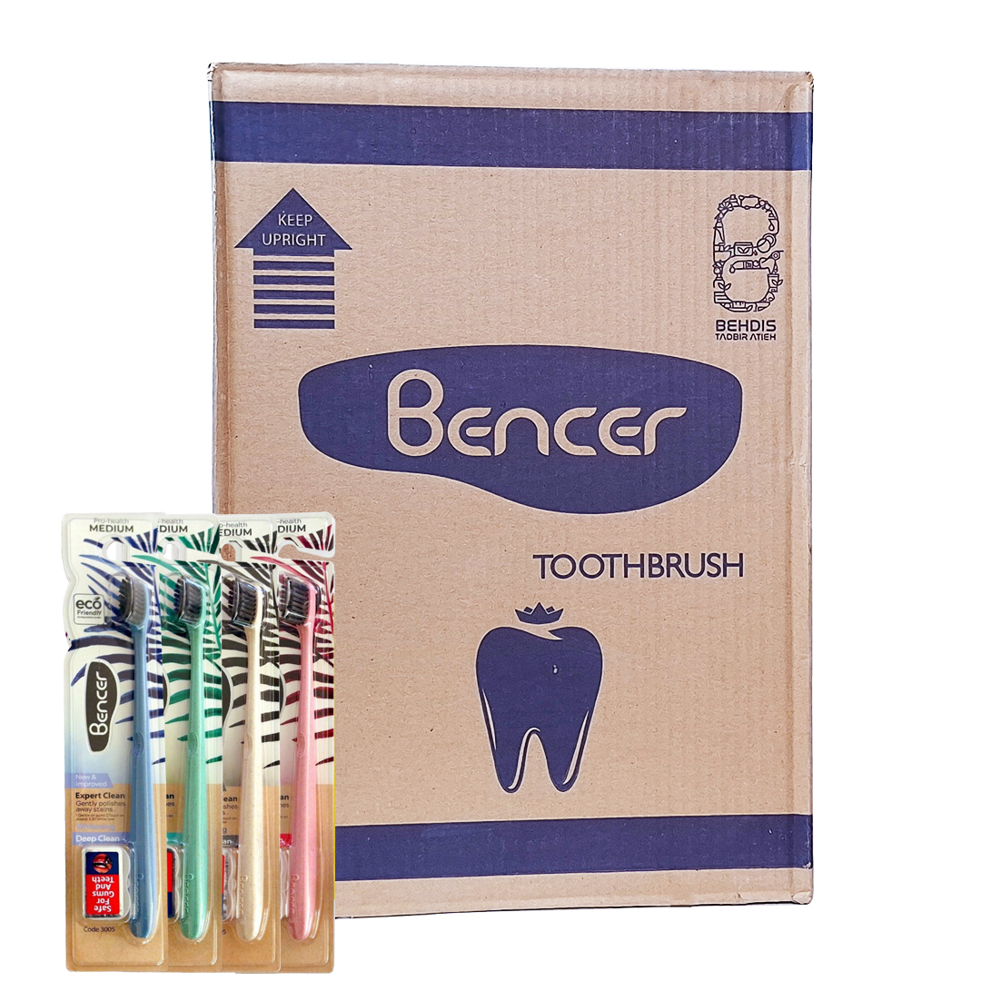 مسواک بنسر مدل پروهلث با برس متوسط بسته 144 عددی