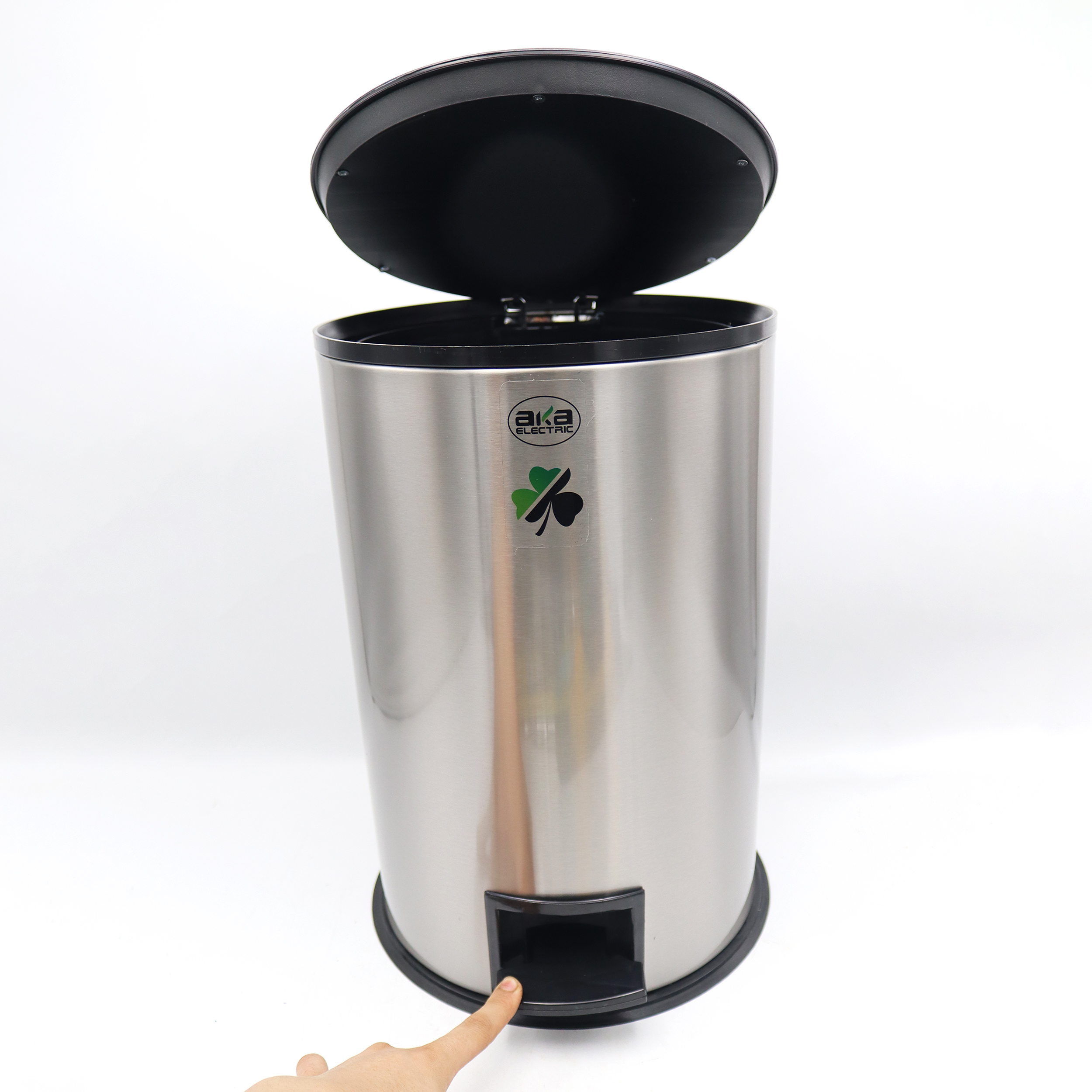 سطل زباله پدالی آکا الکتریک مدل آینه ای کد YP-ARAM BAND-012L