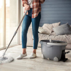 ست سطل و زمین شوی چرخشی همارا مدل 7071