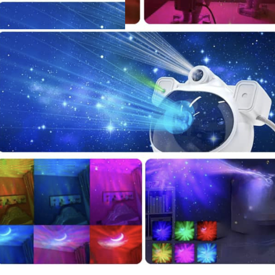 رقص نور لیزری مدل کهکشانی اسپیکر دار کد 1889