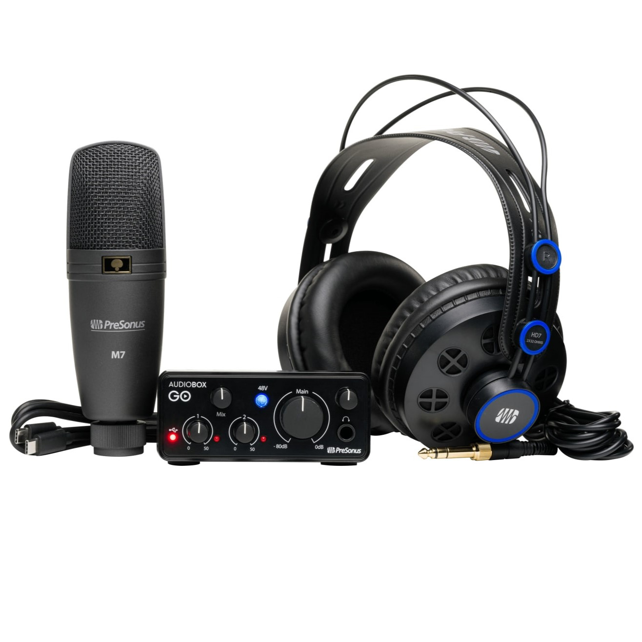 کارت صدا استودیو پری‌سونوس مدل  AudioBox GO Creator مجموعه 3 عددی