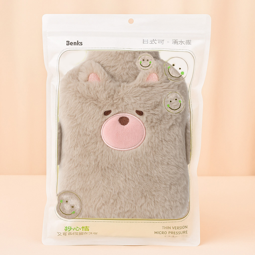 کیسه آب گرم بنکس مدل T5577 طرح عروسک خرسی