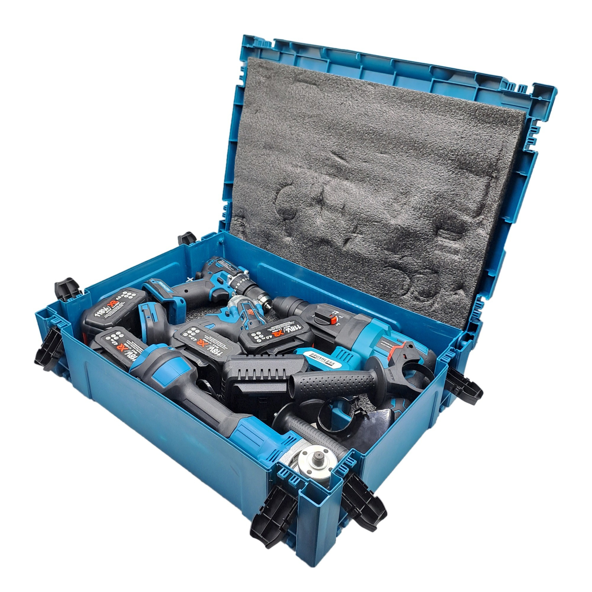 مجموعه 4 عددی ابزار شارژی صنعتی باس مدل Brushless