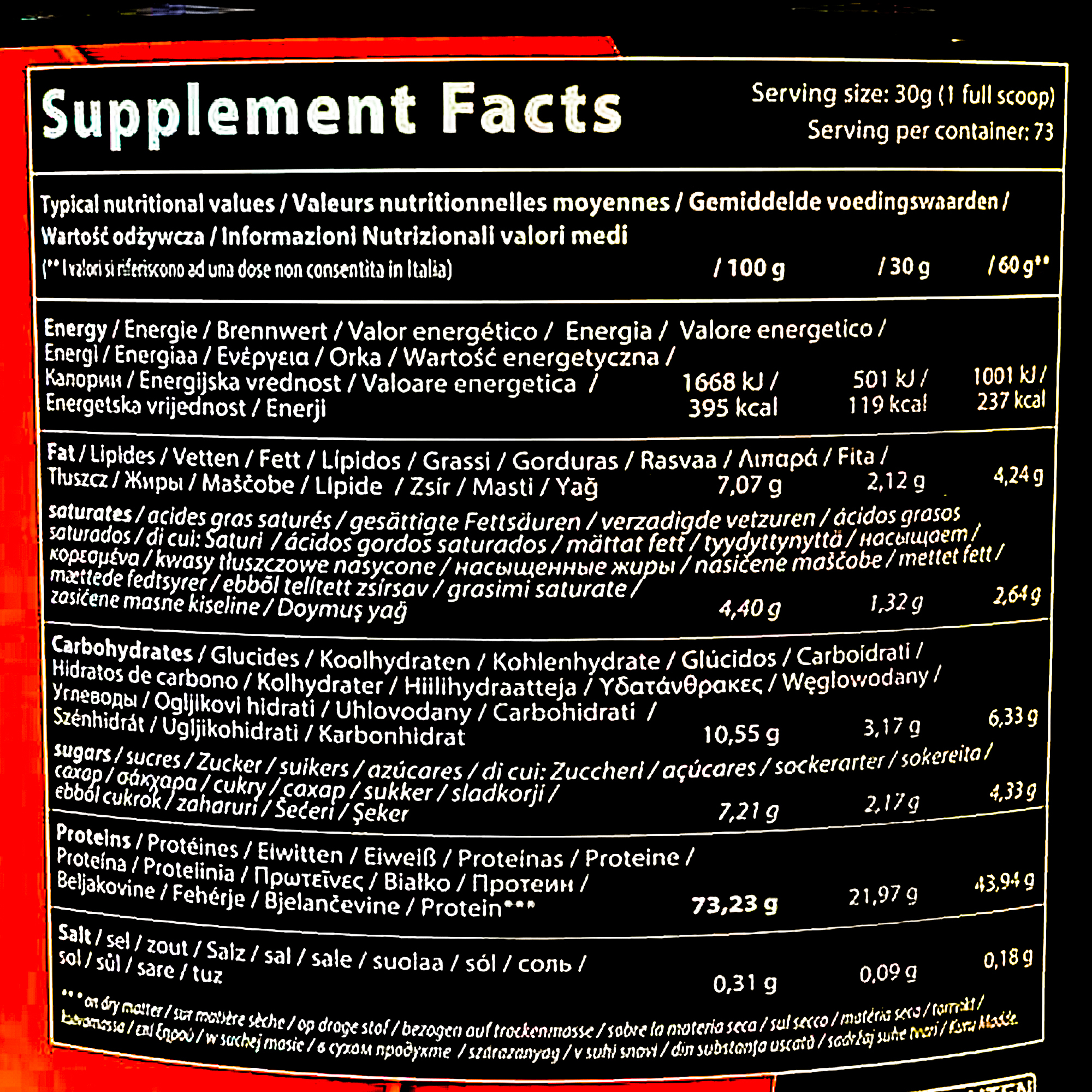 پودر پروتئین دلیشس وی کیو ان تی - 2200 گرم