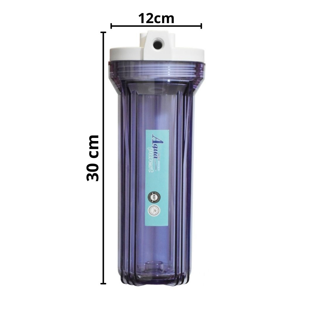 فیلتر دستگاه تصفیه آب آکوا پیورست مدل FL-03 مجموعه 3 عددی به همراه هوزینگ دستگاه تصفیه کننده آب مدل 10INCH مجموعه 3 عددی