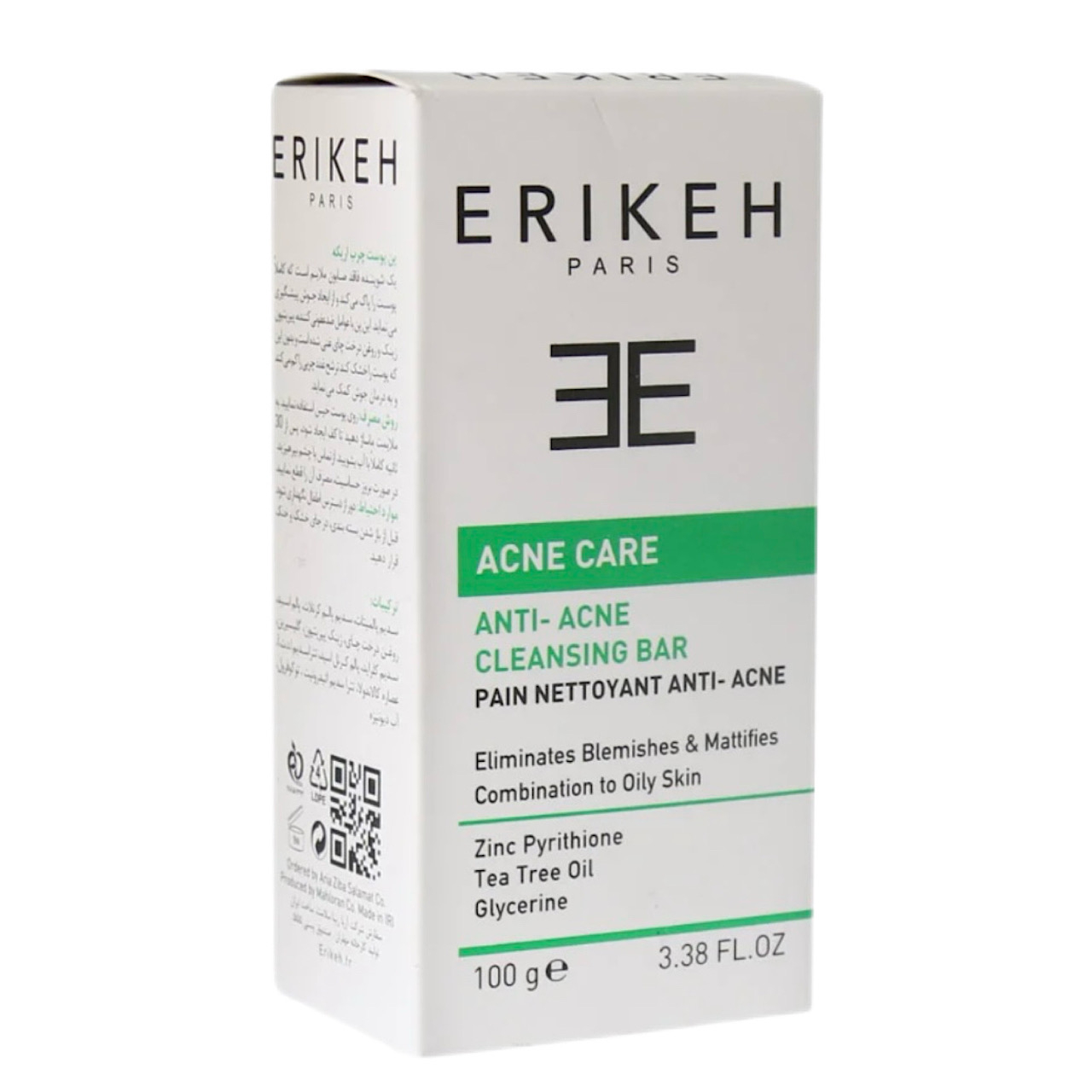 پن شستشو اریکه مدل ضد اکنه وزن 100 گرم