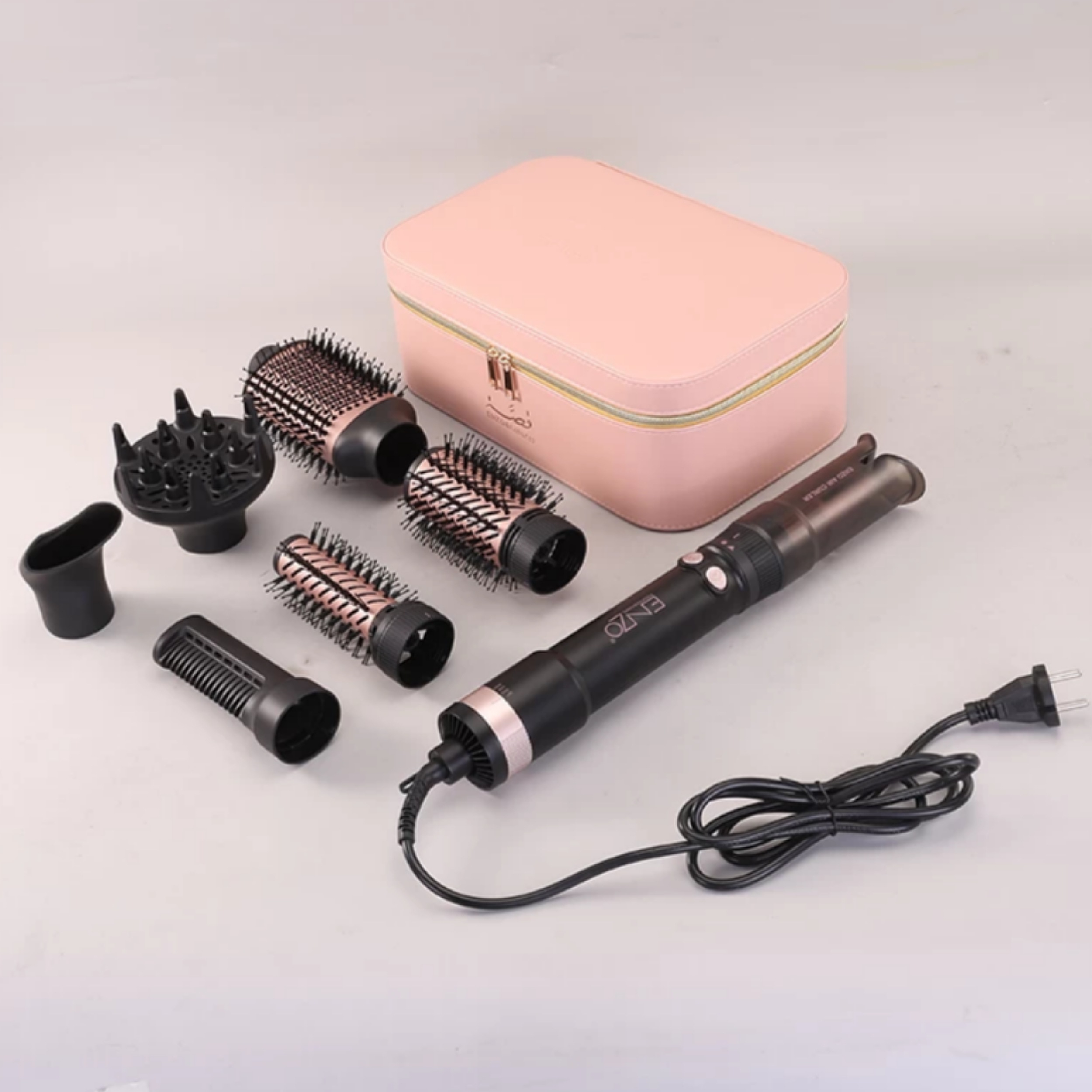 سشوار برسدار چرخشی 1500 وات انزو پروفیشینال مدل EN-760 7in1