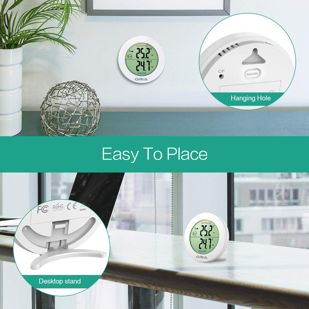 دماسنج دیجیتالی اوریا مدل ‎WA9W