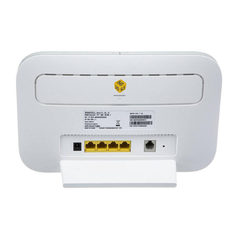 مودم 4G/TD-LTE ایرانسل مدل TF-i60 H1 به همراه سیم کارت دوقلو و بسته اینترنت 50 گیگ 1ماهه