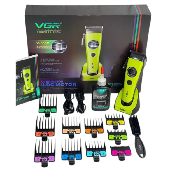 ماشین اصلاح موی سر و صورت شارژی وی جی ار مدل V-880C