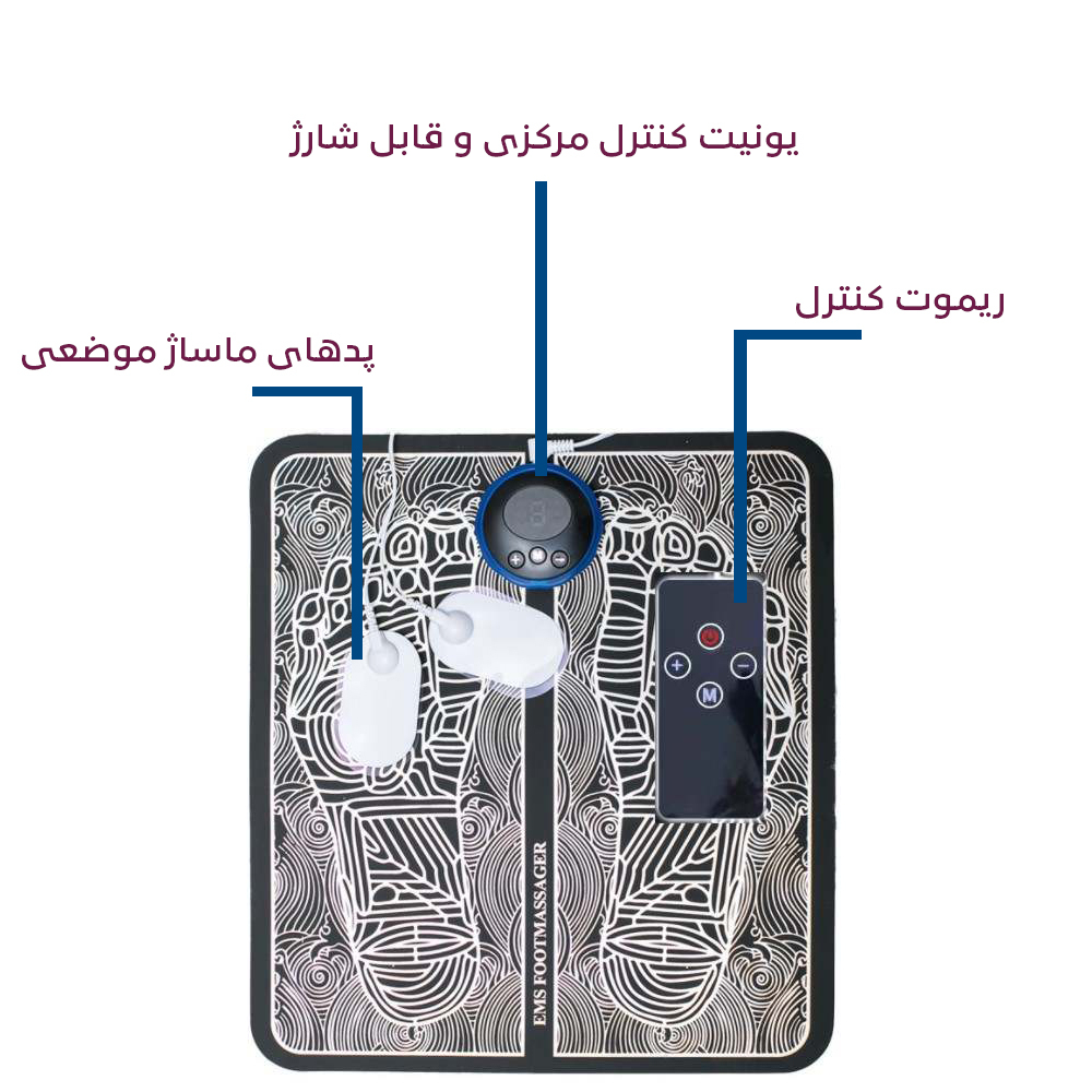 ماساژور پا ای ام اس مدل 2IN1