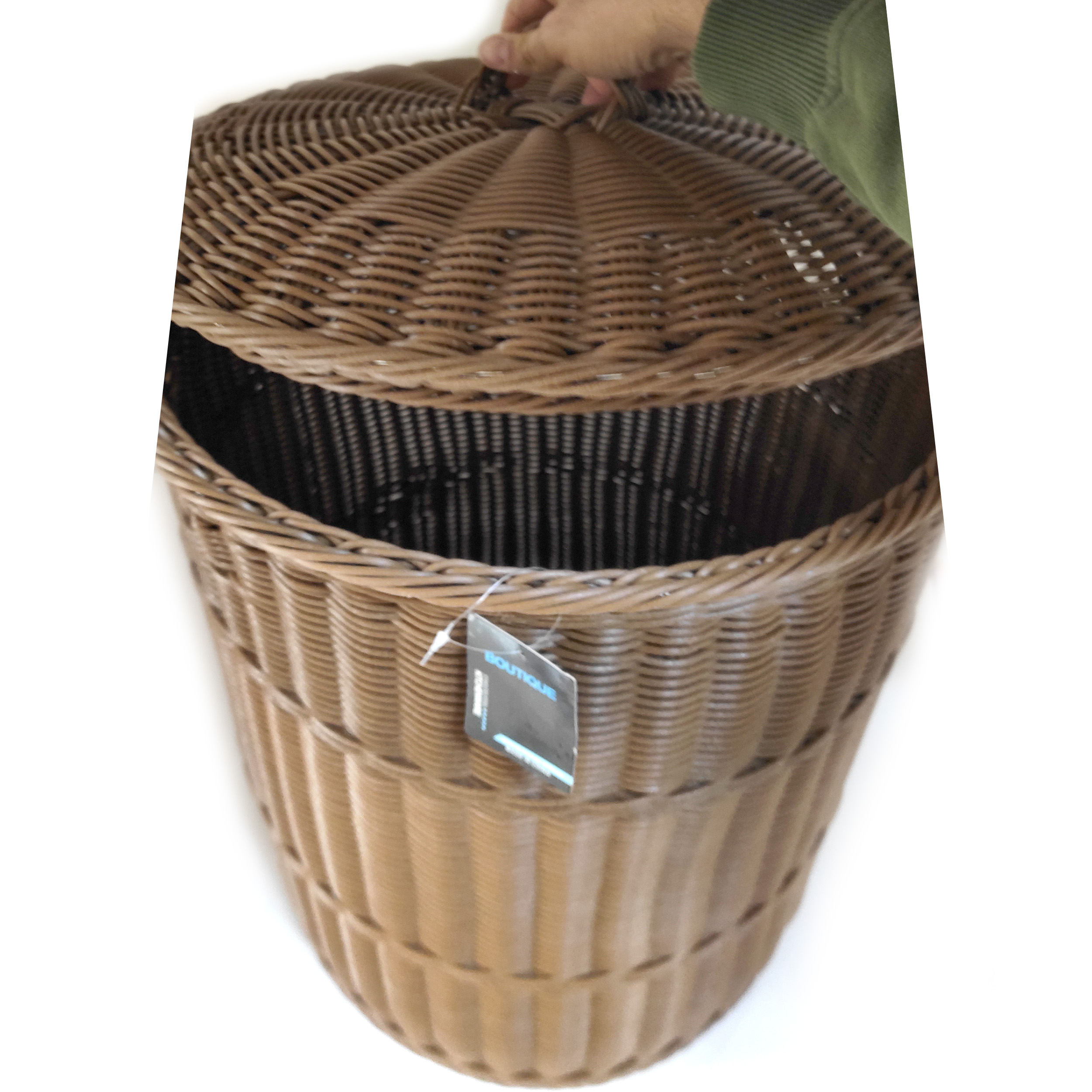 سبد رخت چرک بوتیک مدل حصیری