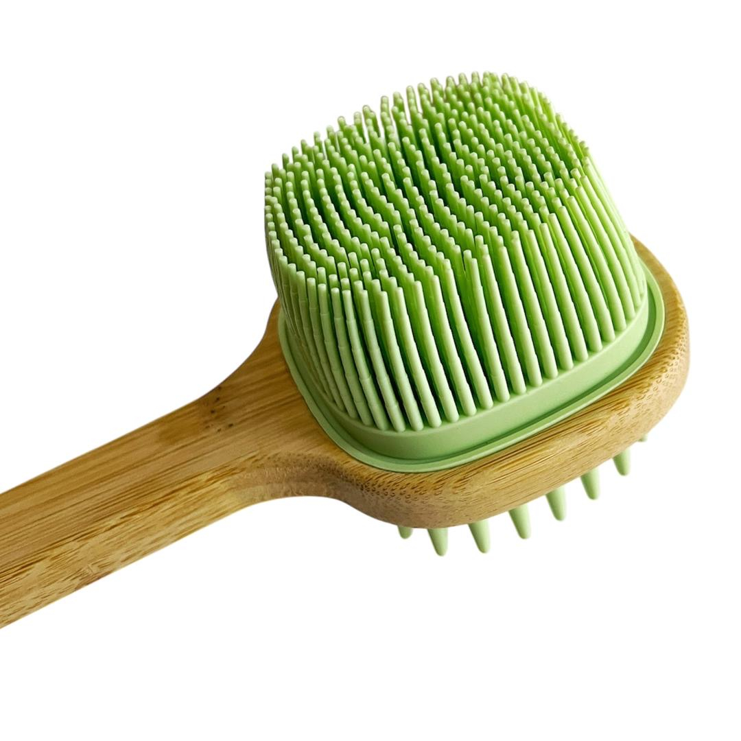 ماساژور سر و بدن مدل سیلیکونی دسته دار کد 13594