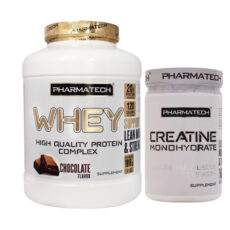 پروتئین وی گلد فارماتک – 1818 گرمی به همراه کراتین مونو هیدرات فارماتک 300 گرمی