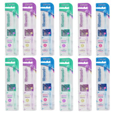 مسواک بزرگسال کانفیدنت مدل Diamond با برس نرم مجموعه 12 عددی