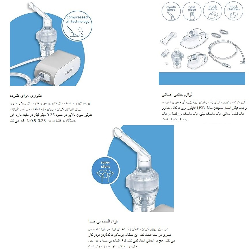 نبولایزر بیورر مدل IH58