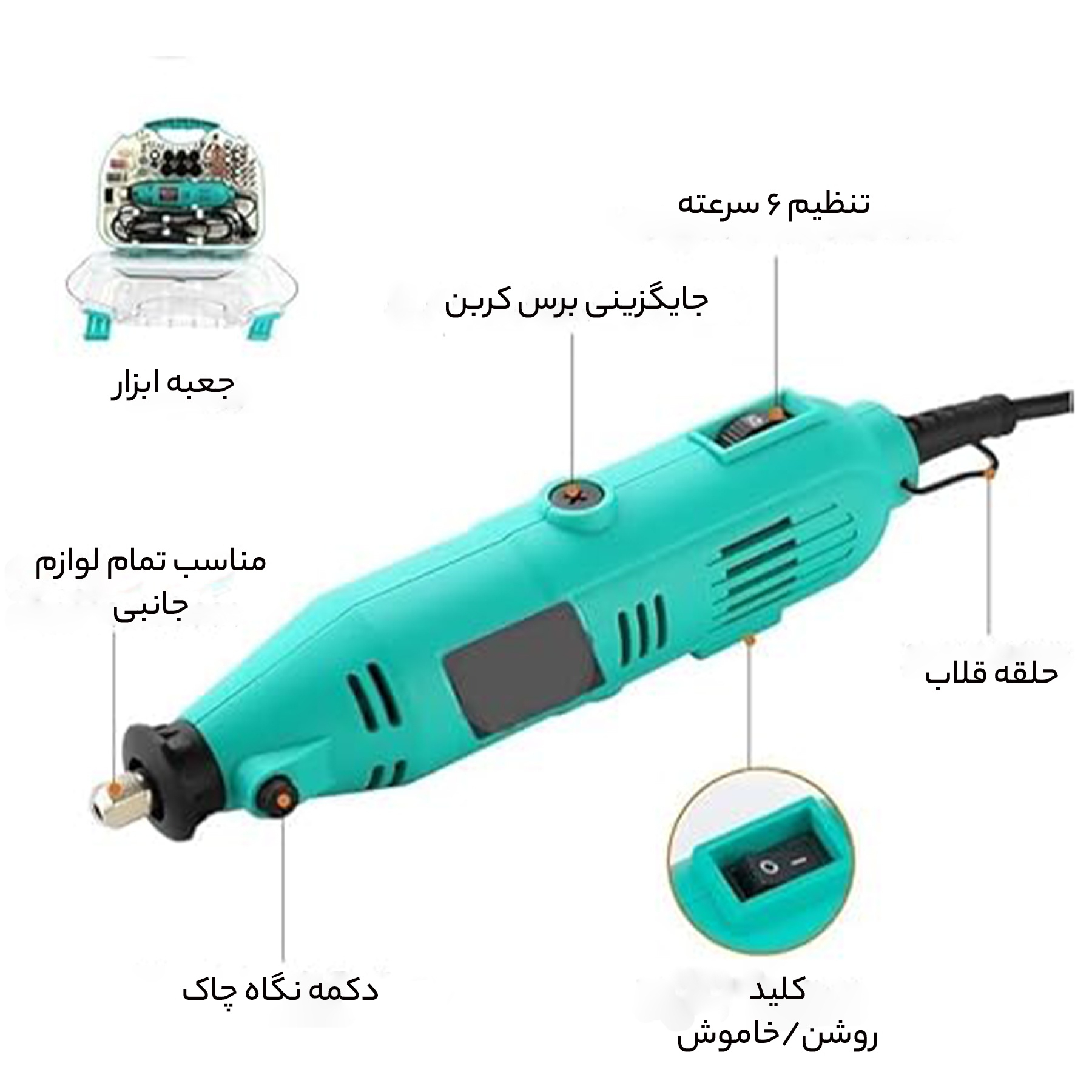 مجموعه 211 عددی فرز انگشتی باس مدل BS_211