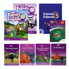 کتاب Family and Friends 5 اثر Naomi Simmons انتشارات آکسفورد 8 جلدی