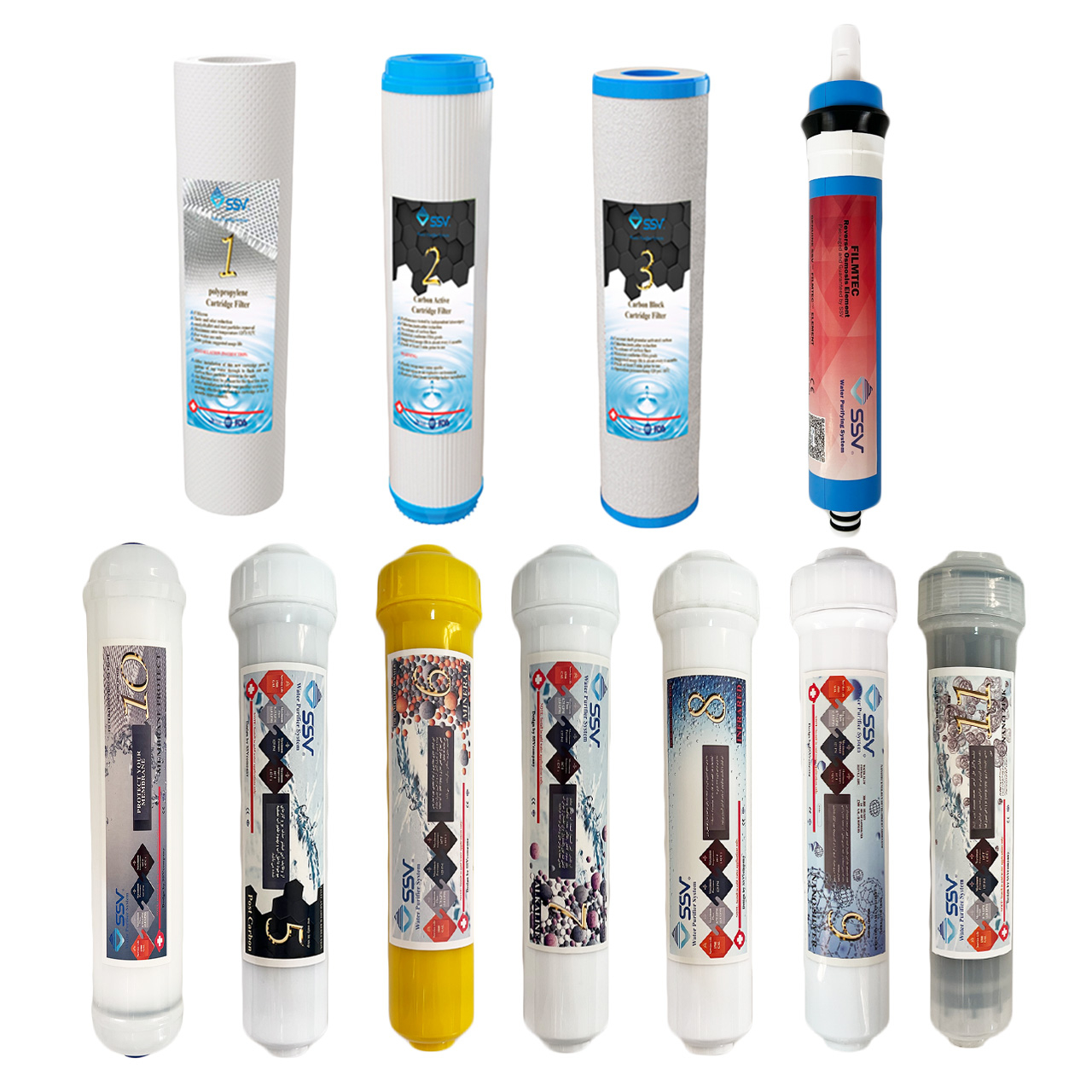 دستگاه تصفیه کننده آب اس اس وی مدل GoldenBlue 2W X1150 به همراه شیر تصفیه آب