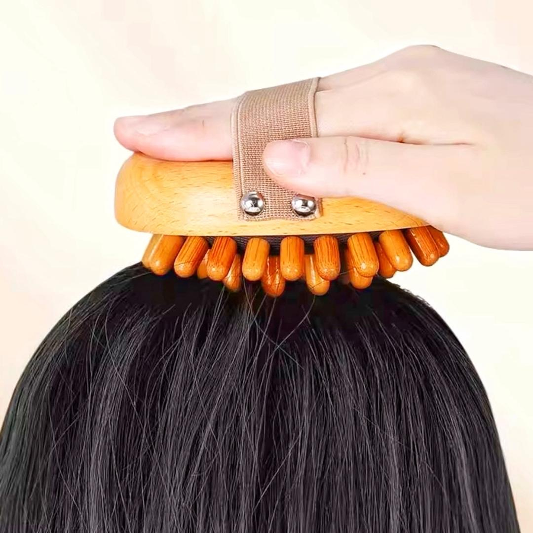 ماساژور دستی بدن مدل بامبو بیضی کد 77168